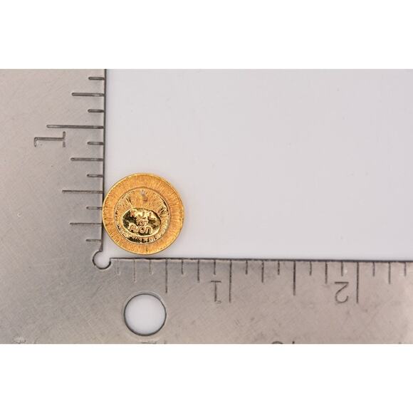 KJL for Avon Vintage Stud Earrings Post Round Rhinestone Crystal Signed BinAI - Picture 12 of 12